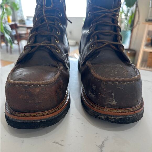 Thorogood 1957 Series Waterproof Safety Toe 8" Moc Toe Work Boots Men, 11.5 Wide - Picture 5 of 9